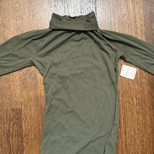 Free People Olive Green Top